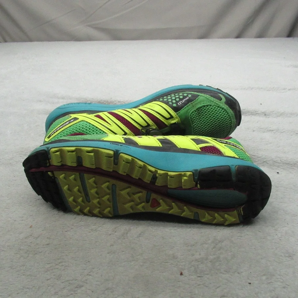 Salomon Women 7 Running Shoes‎ Green X-Scream Lightweight Cushioned Athletic